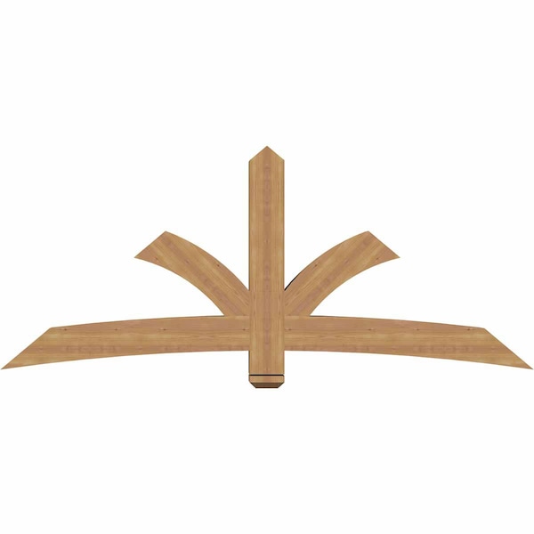 Ekena Millwork Davenport Timber Gable Bracket, Western Red Cedar, 84"W x 35"H x 5 1/2"D x 5 1/2"F, 10/12 Pitch GBW084X35X0606DAV00SWR - main